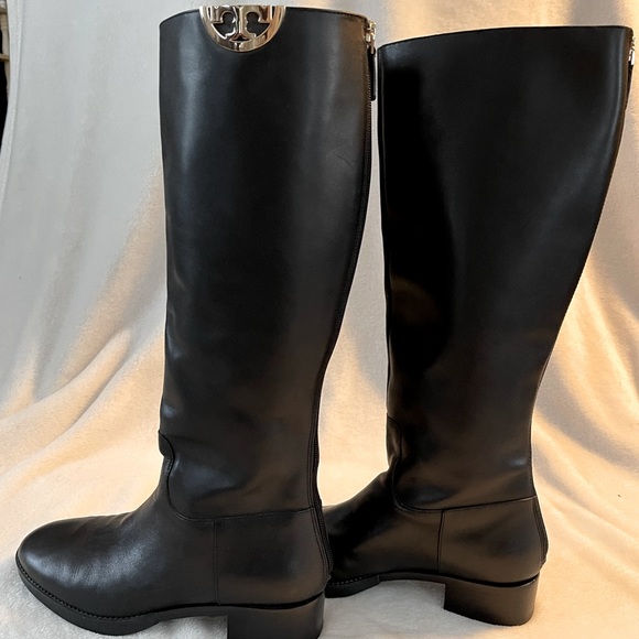 Tory Burch Shoes Tory Burch Black Leather Riding Boots Poshmark